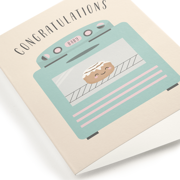 Bun In The Oven, Mama-To-Be Greeting Card