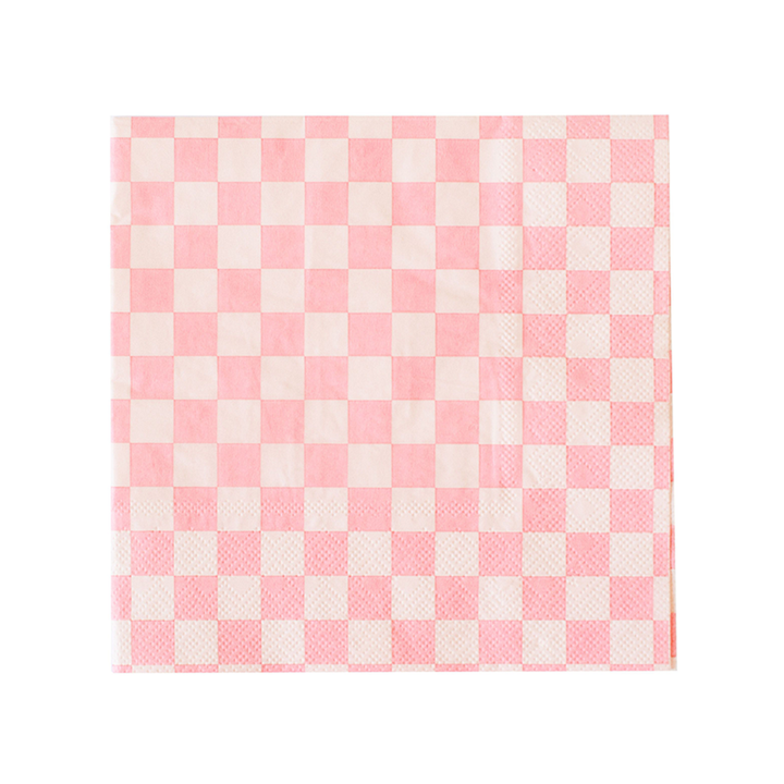 Check Cocktail Napkins - 20 Pk Peaches N' Cream