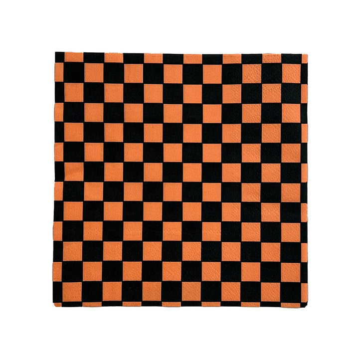 Check Cocktail Napkins - 20 Pk Peaches N' Cream