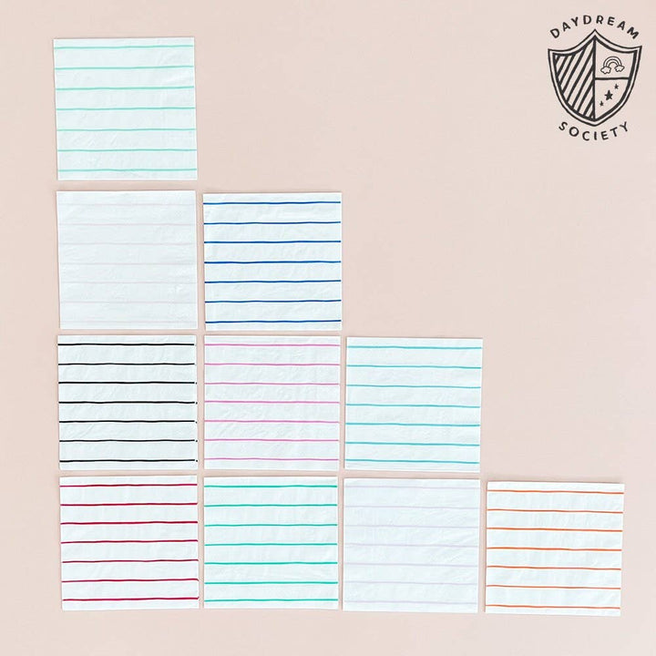 Striped Petite Napkins - 16 Pk Lilac Purple