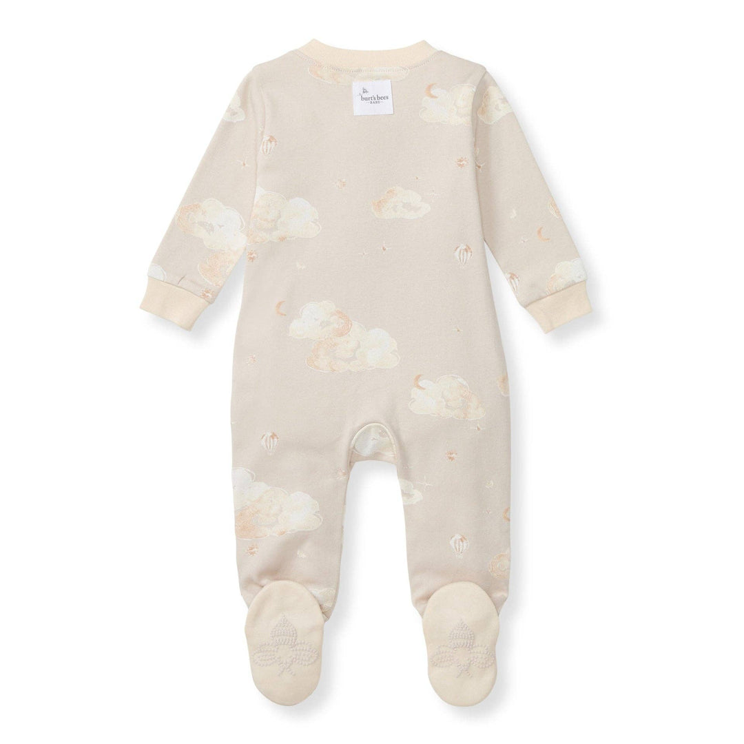Good Night Sky Organic Cotton Sleep & Play - Limestone: Limestone / Newborn