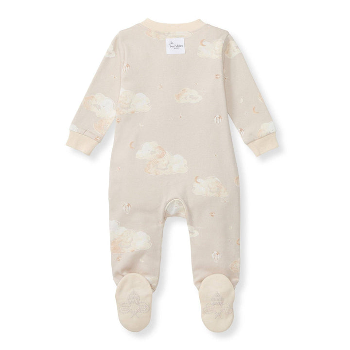Good Night Sky Organic Cotton Sleep & Play - Limestone: Limestone / Newborn