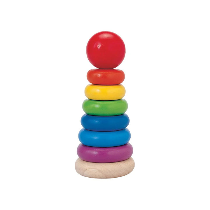 Wooden Rainbow Stacking Ring