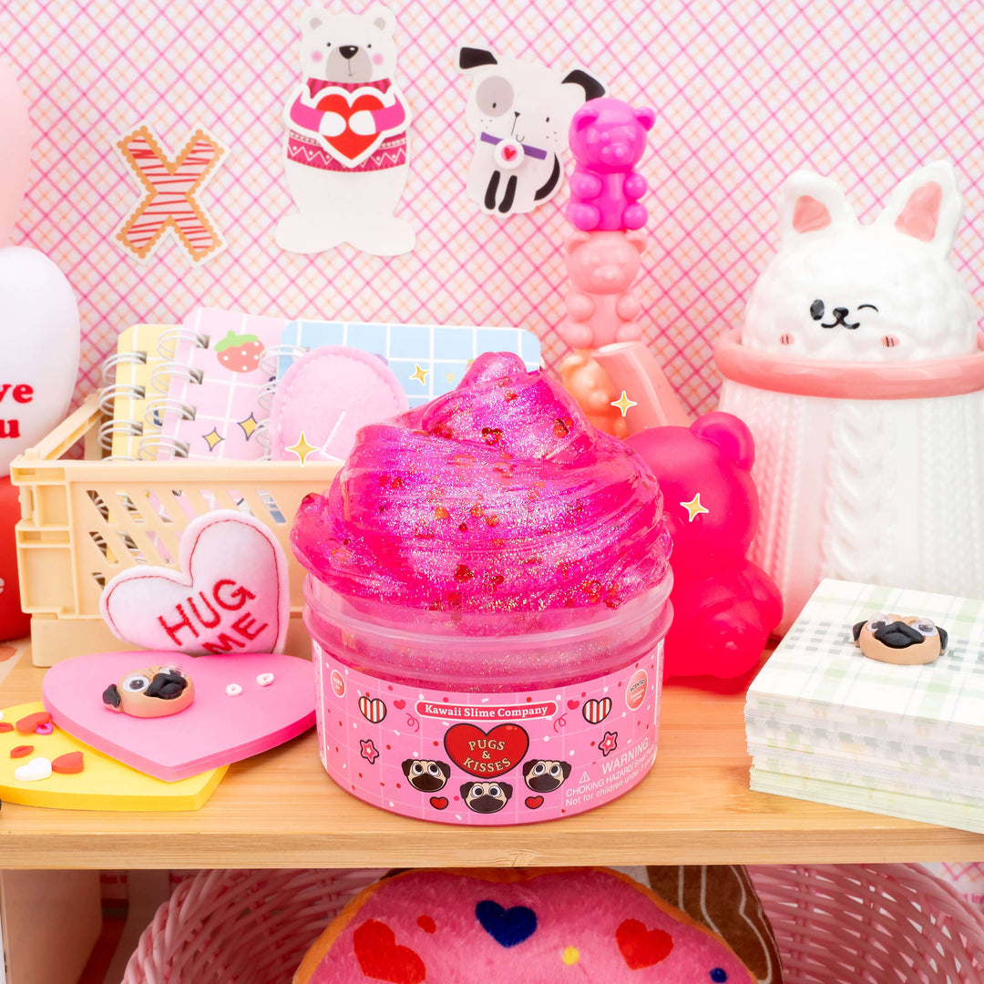Pugs & Kisses Clear Signature Dome™ Slime
