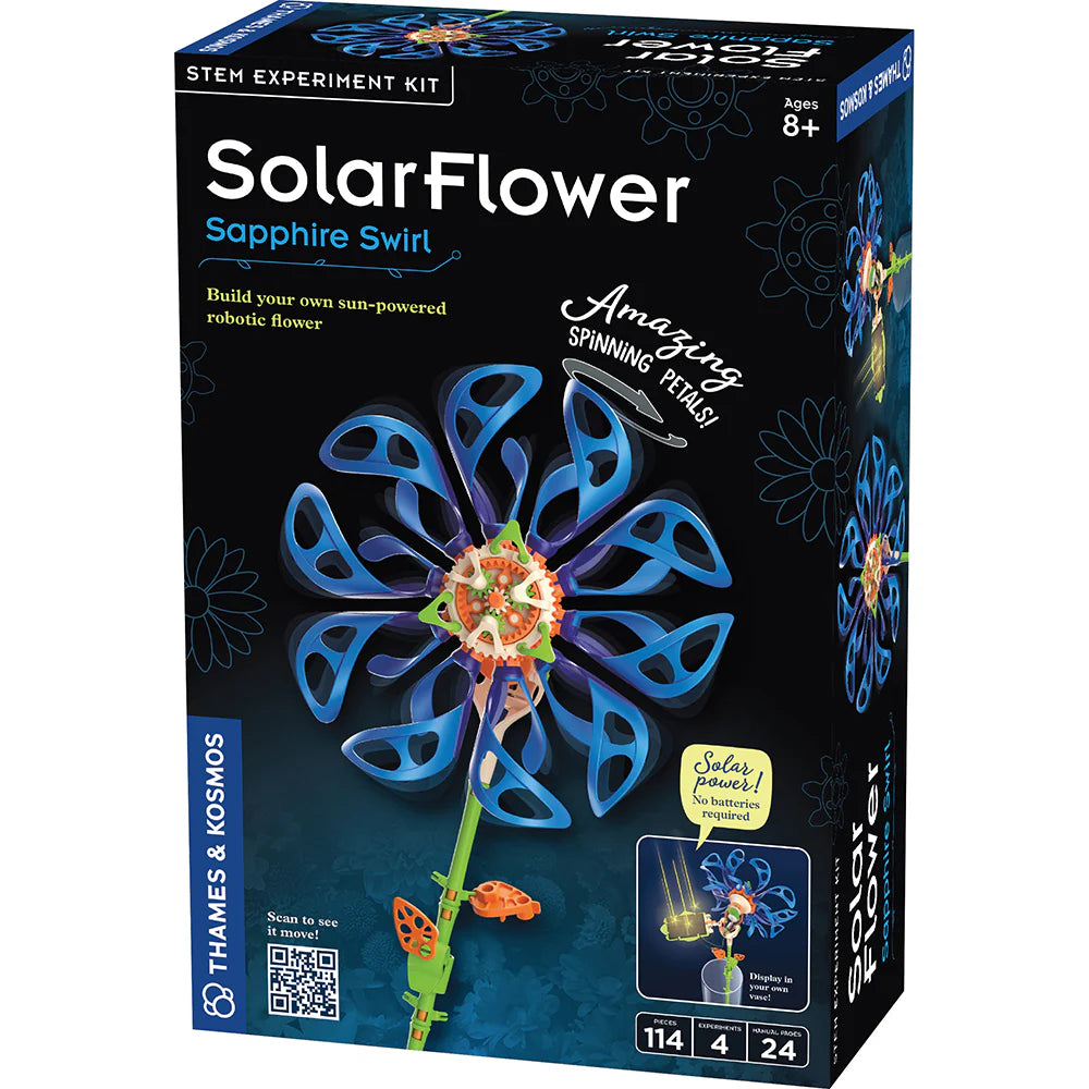 Sapphire Swirl SolarFlower Blue
