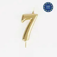 Gold Number Candles