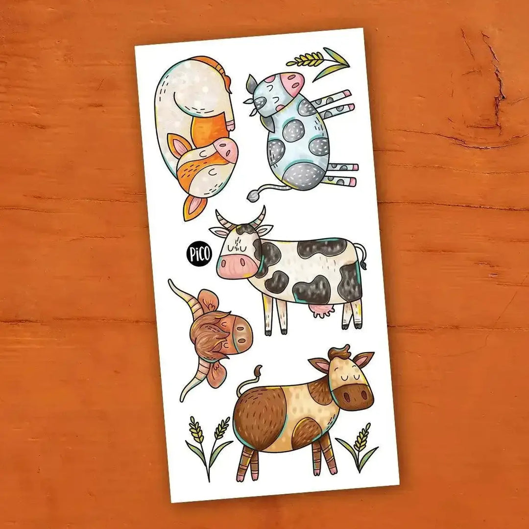 Cow Temporary Tattoos