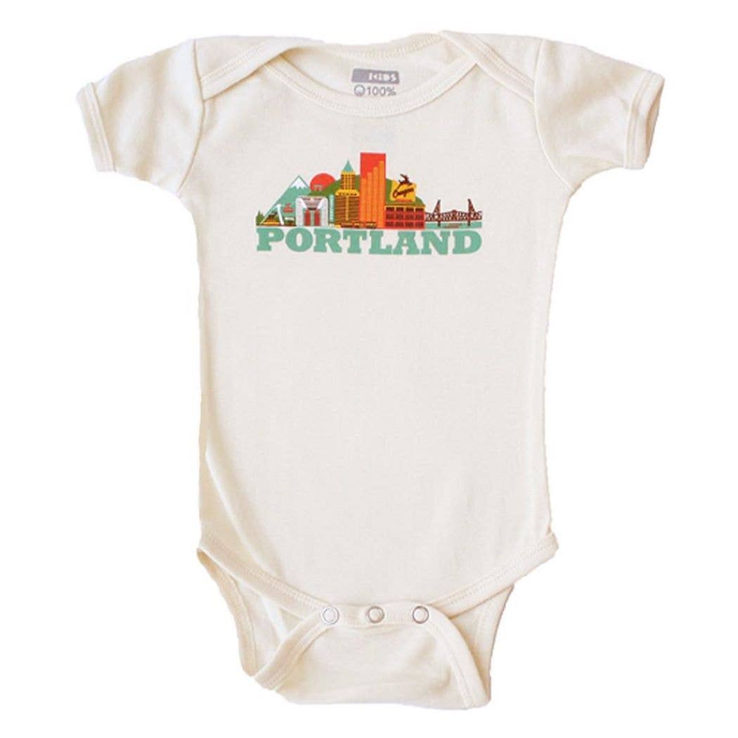 Portland Cityscape Natural Bodysuit