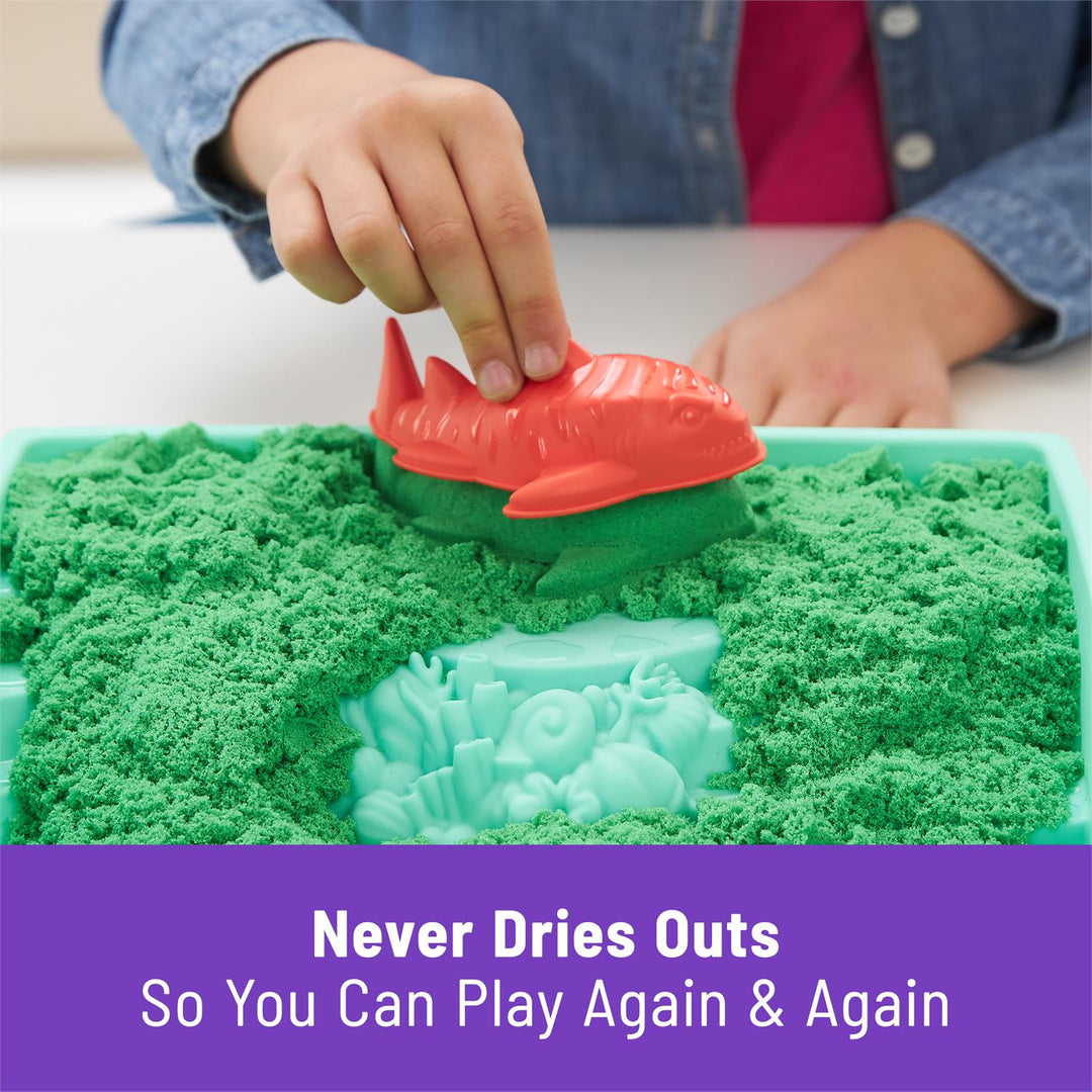 Green Kinetic Sand Boxed Playset