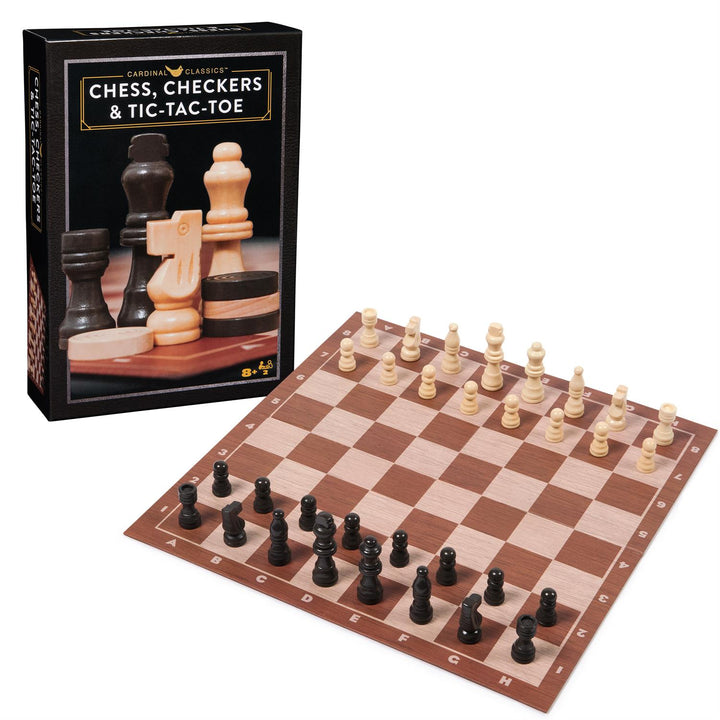 Cardinal Classics, Chess Checkers and Tic-Tac-Toe Set
