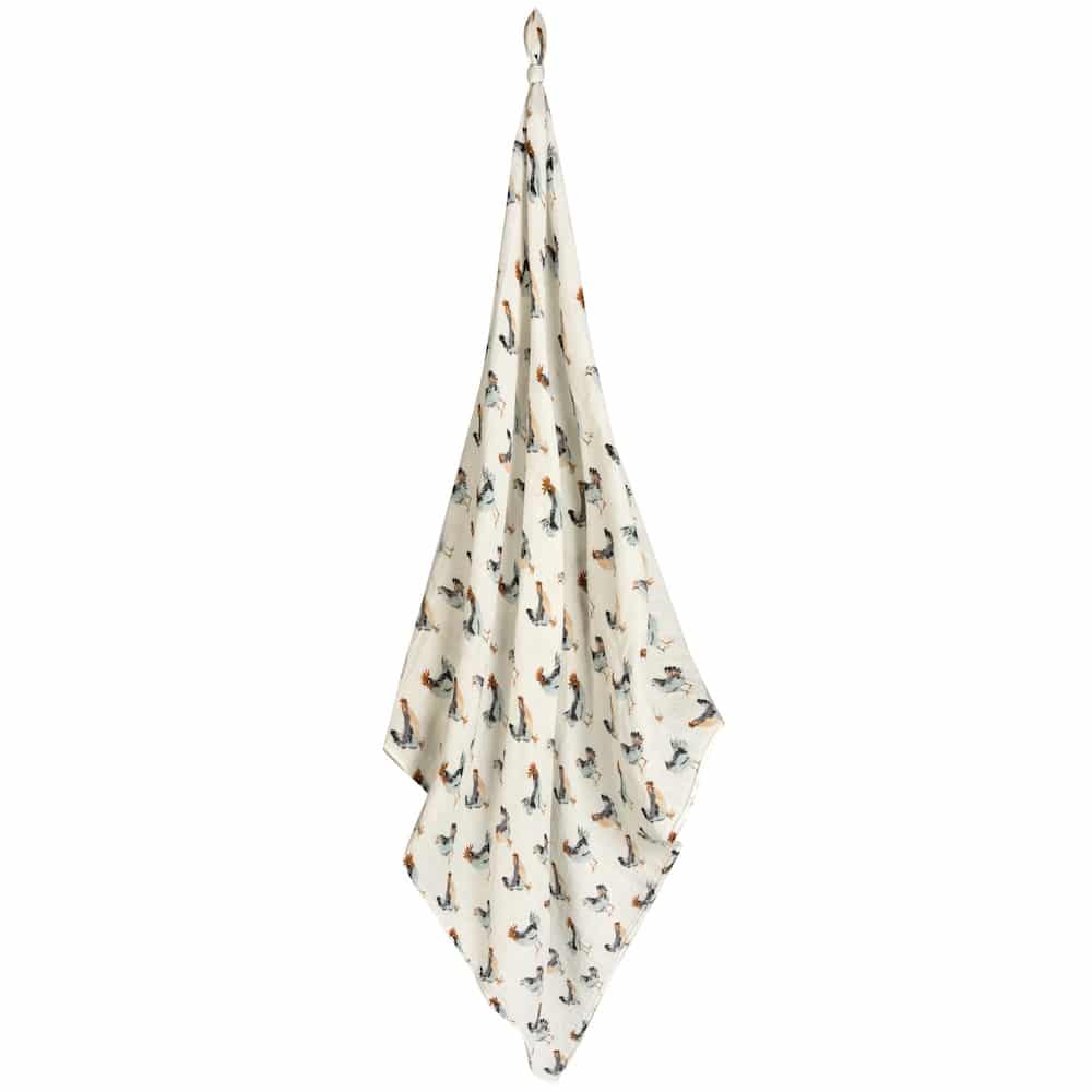 Chicken Organic Cotton Swaddle