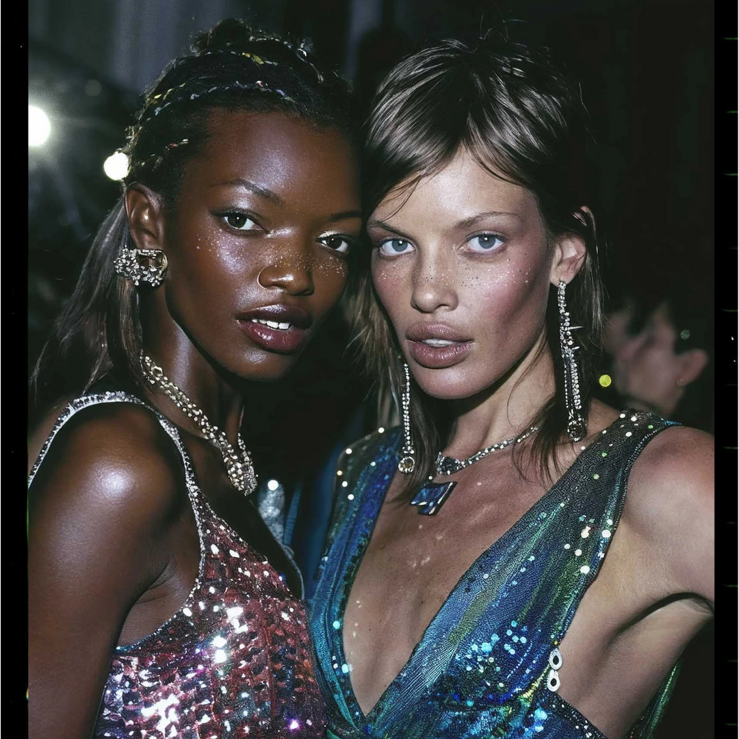 Silver Glitter Freckles Makeup Patches: 6