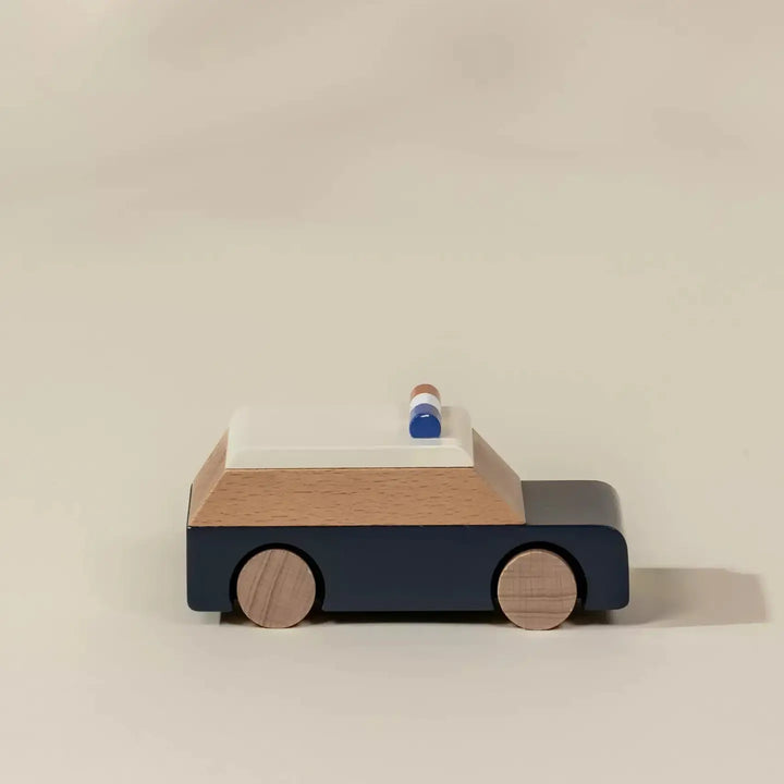 Police Car Wooden Vehicle