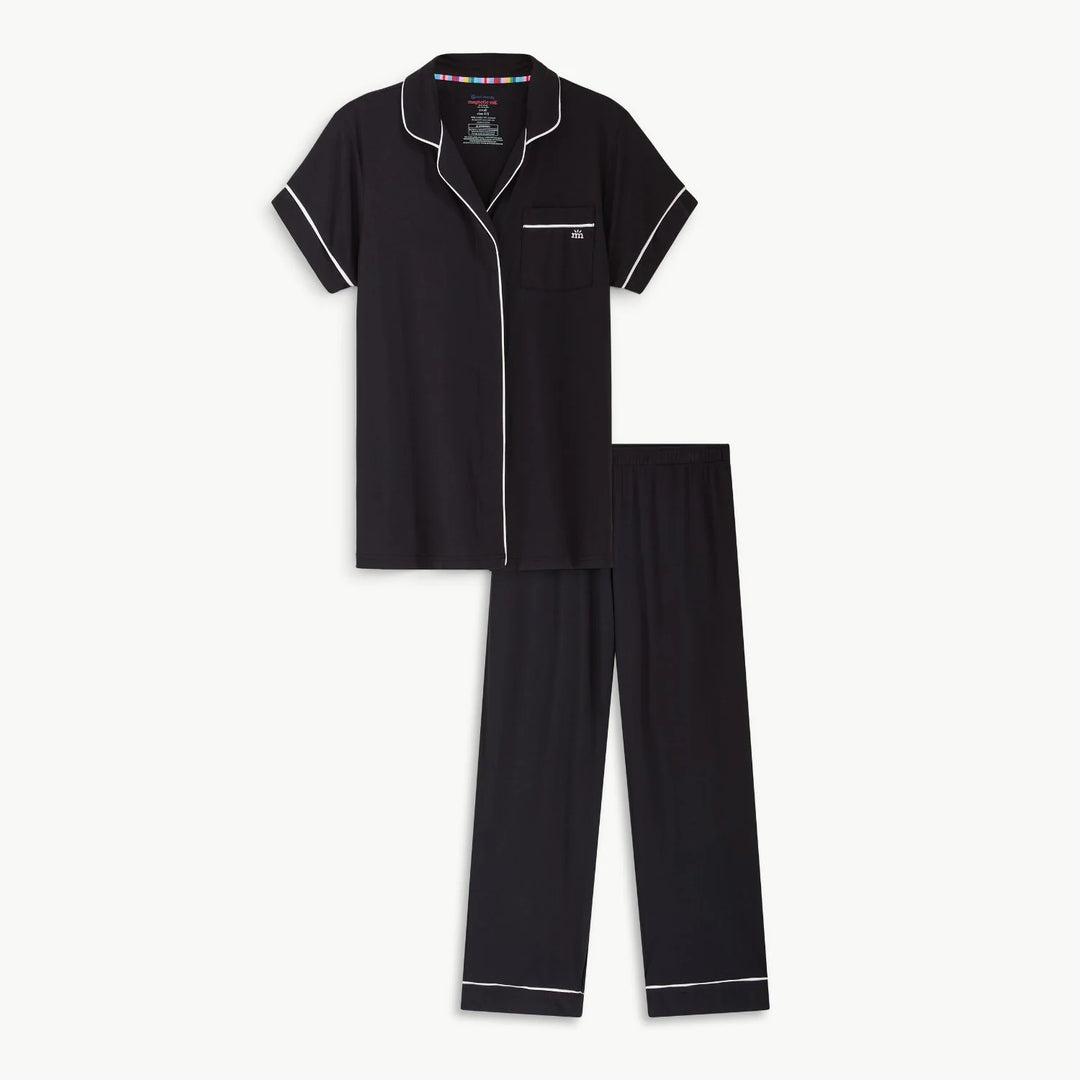 Women's Magnetic Modal Sleep SS PJ Onyx Black