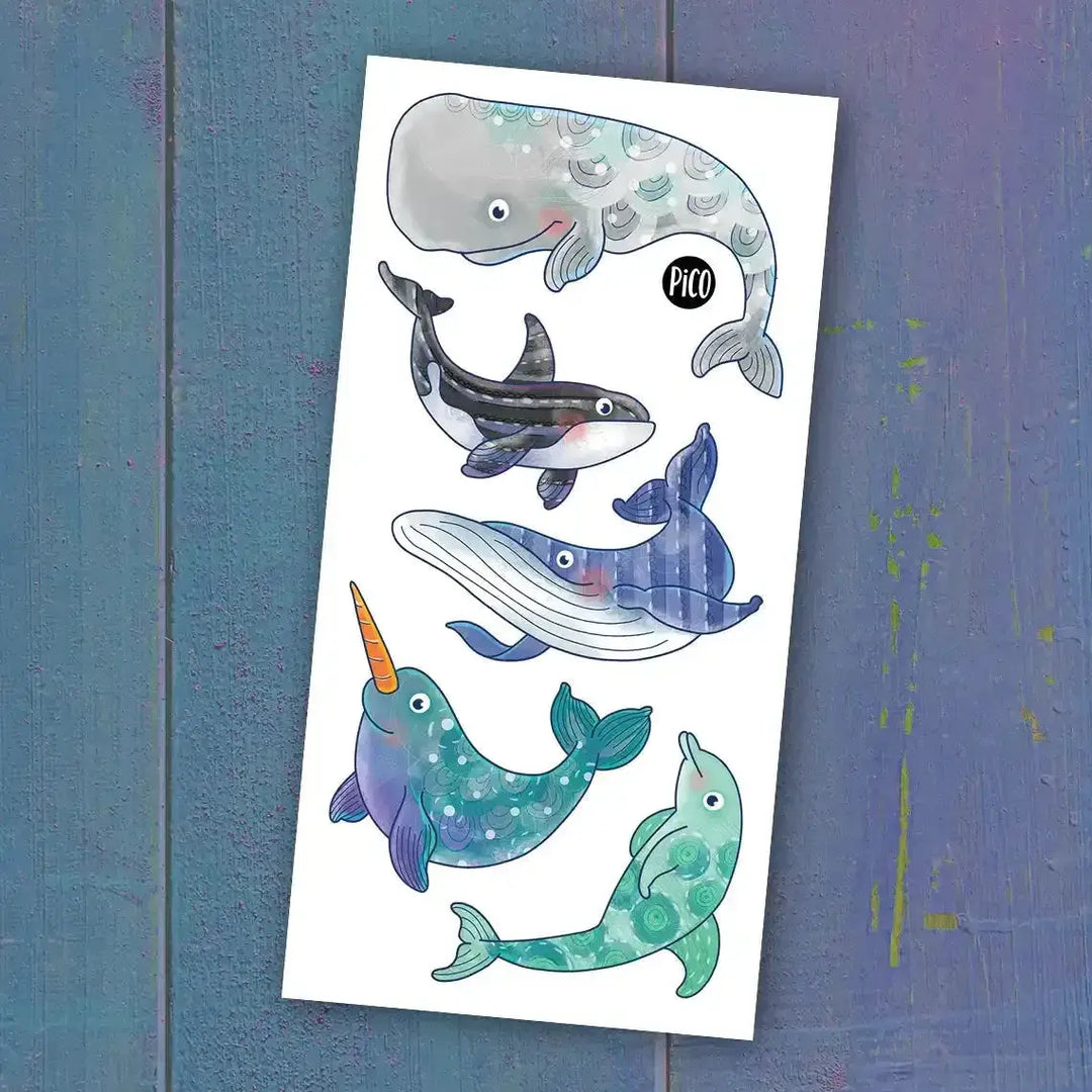 Whale Temporary Tattoos