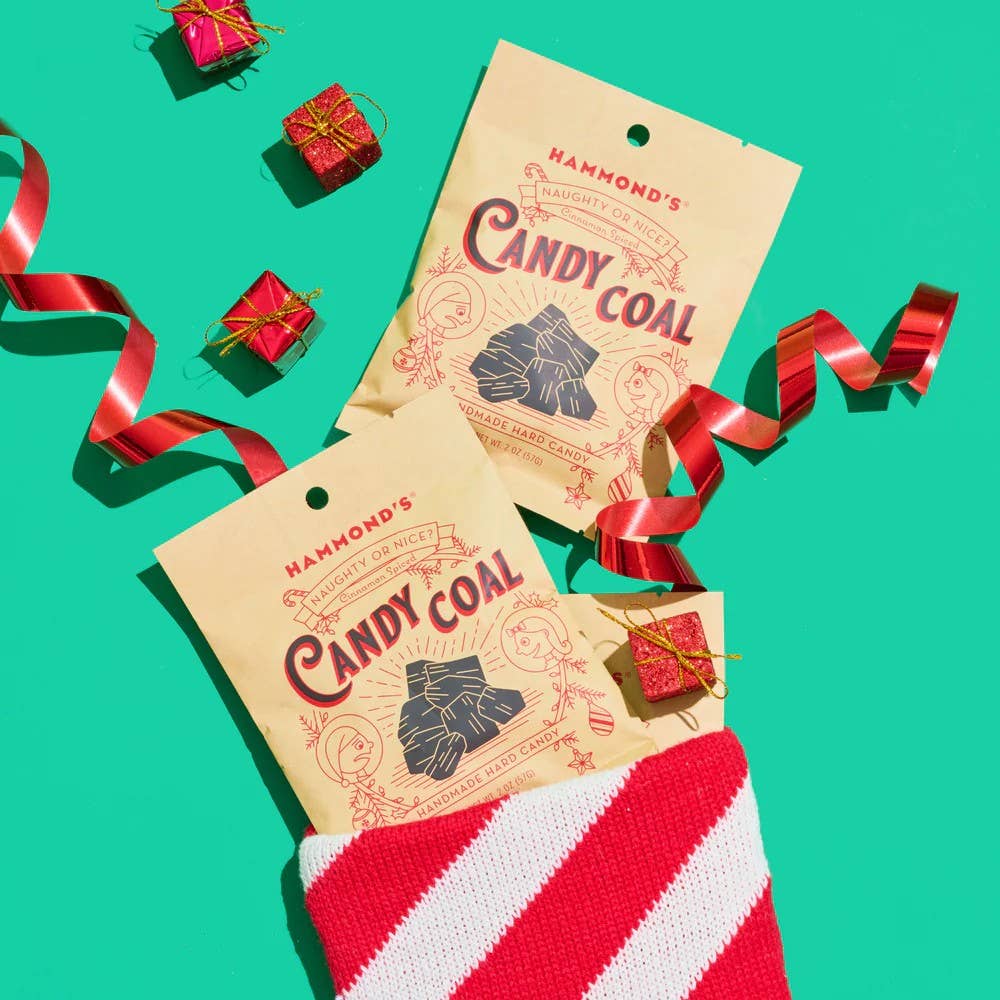 Holiday Hard Candy - Cinnamon Candy Coal -18 Bag POP Display