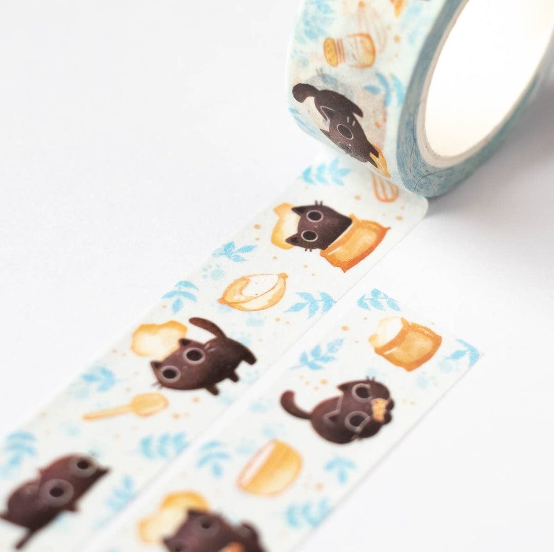 Washi tape - Baking time with cats