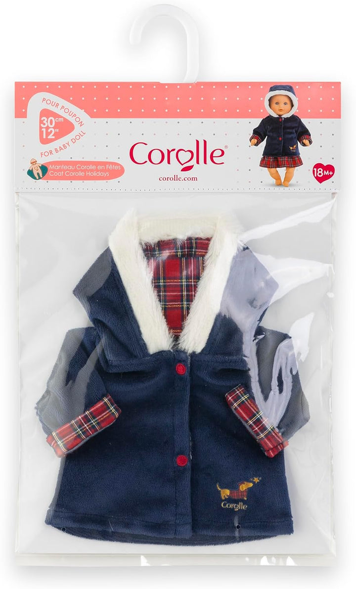 12" Doll Holiday Coat