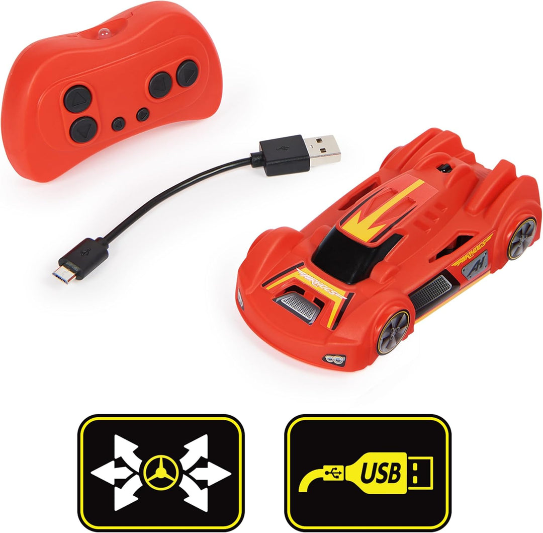 Zero Gravity Sprint RC Car Wall Climber, Red USB-C Rechargeable Indoor Wall Racer