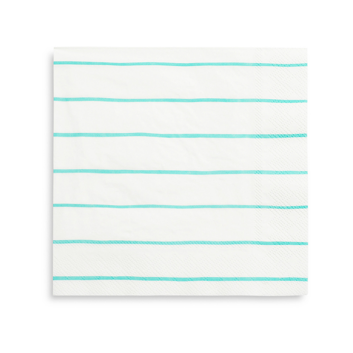 Striped Petite Napkins - 16 Pk. Mint