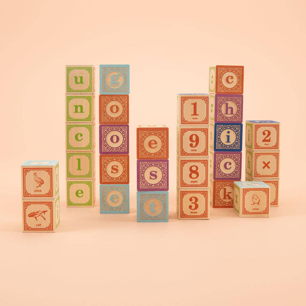 Classic Lowercase ABC Wooden Blocks