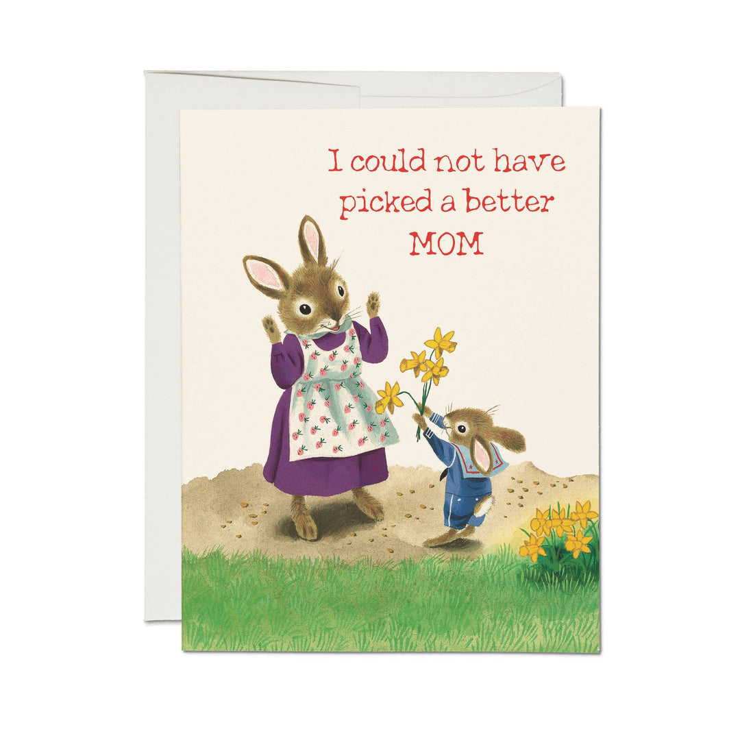 Richard Scarry Daffodil Mom greeting card