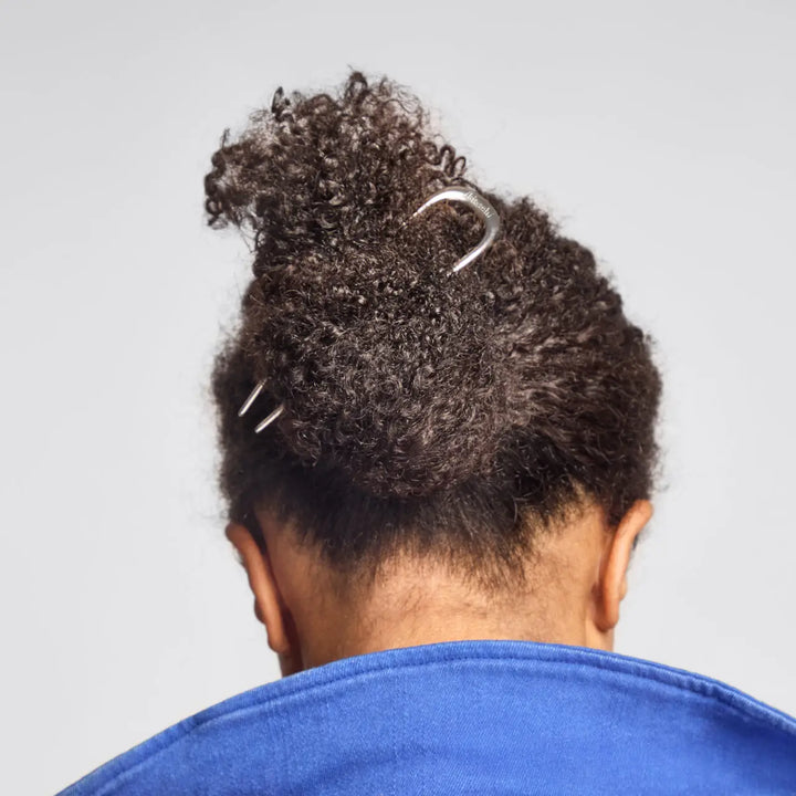 French Hair Pin - Silver