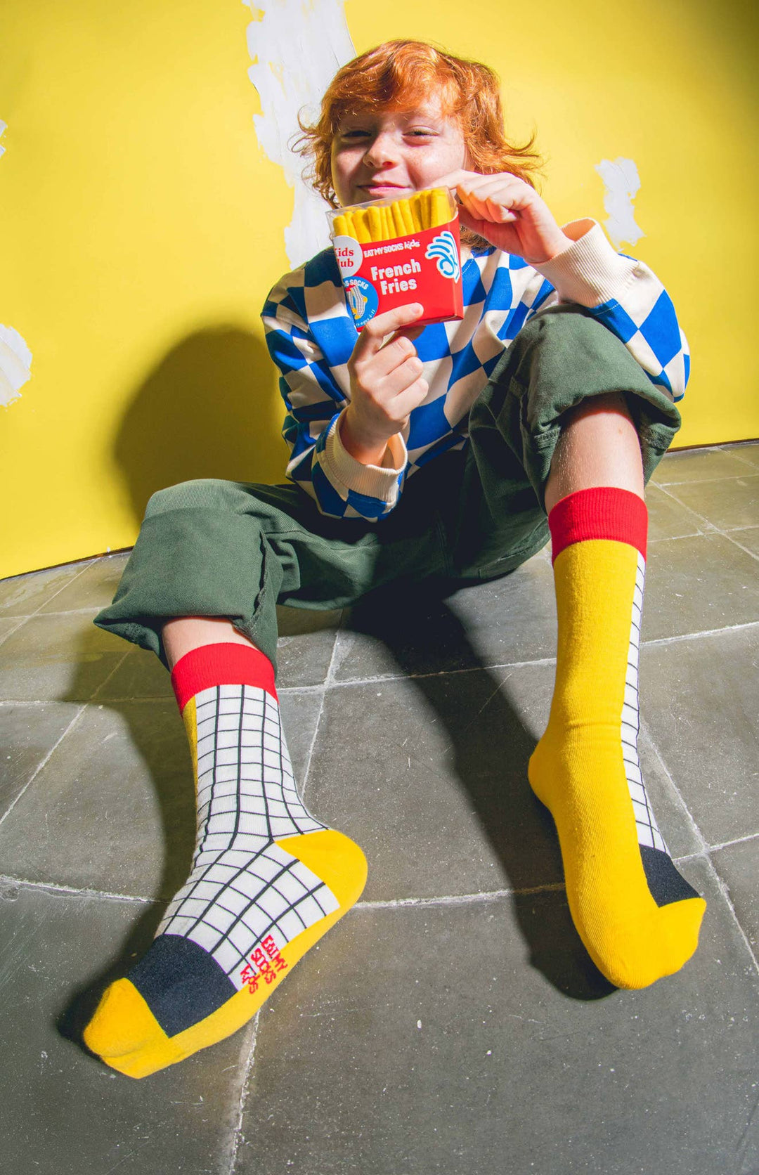 French Fries 3D Socks, Kids