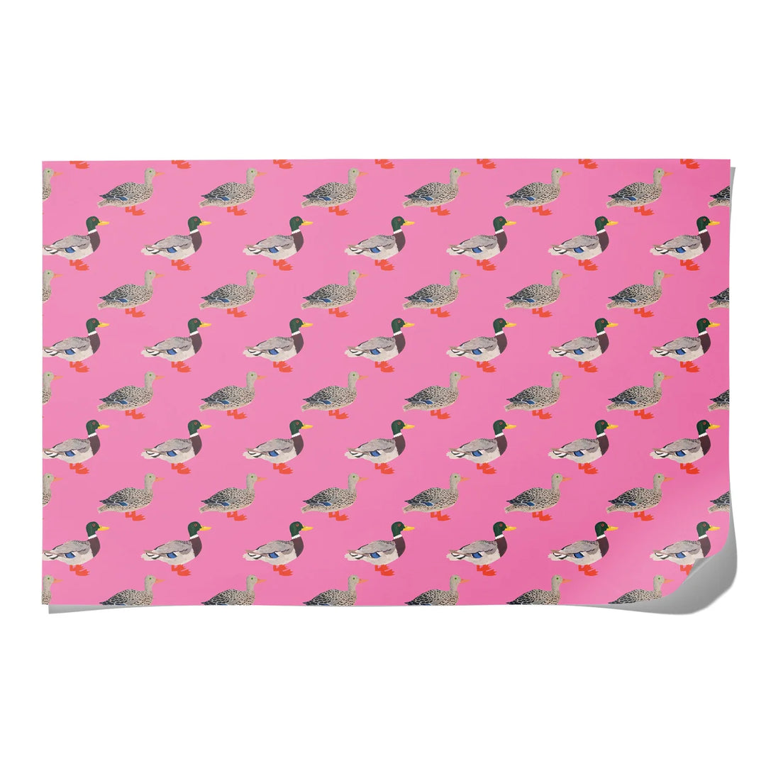 Quacky Birthday Birthday Wrapping Paper Roll of 3 Sheets