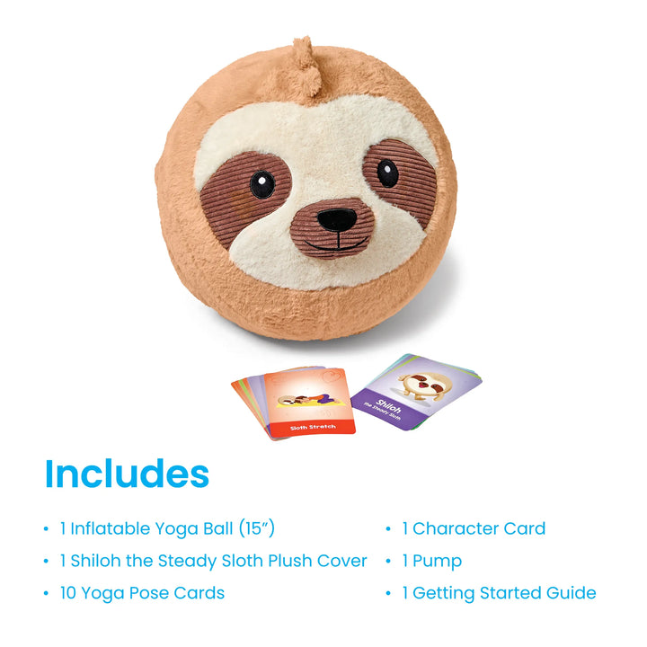 Sloth BubblePlush Yoga Ball Buddy
