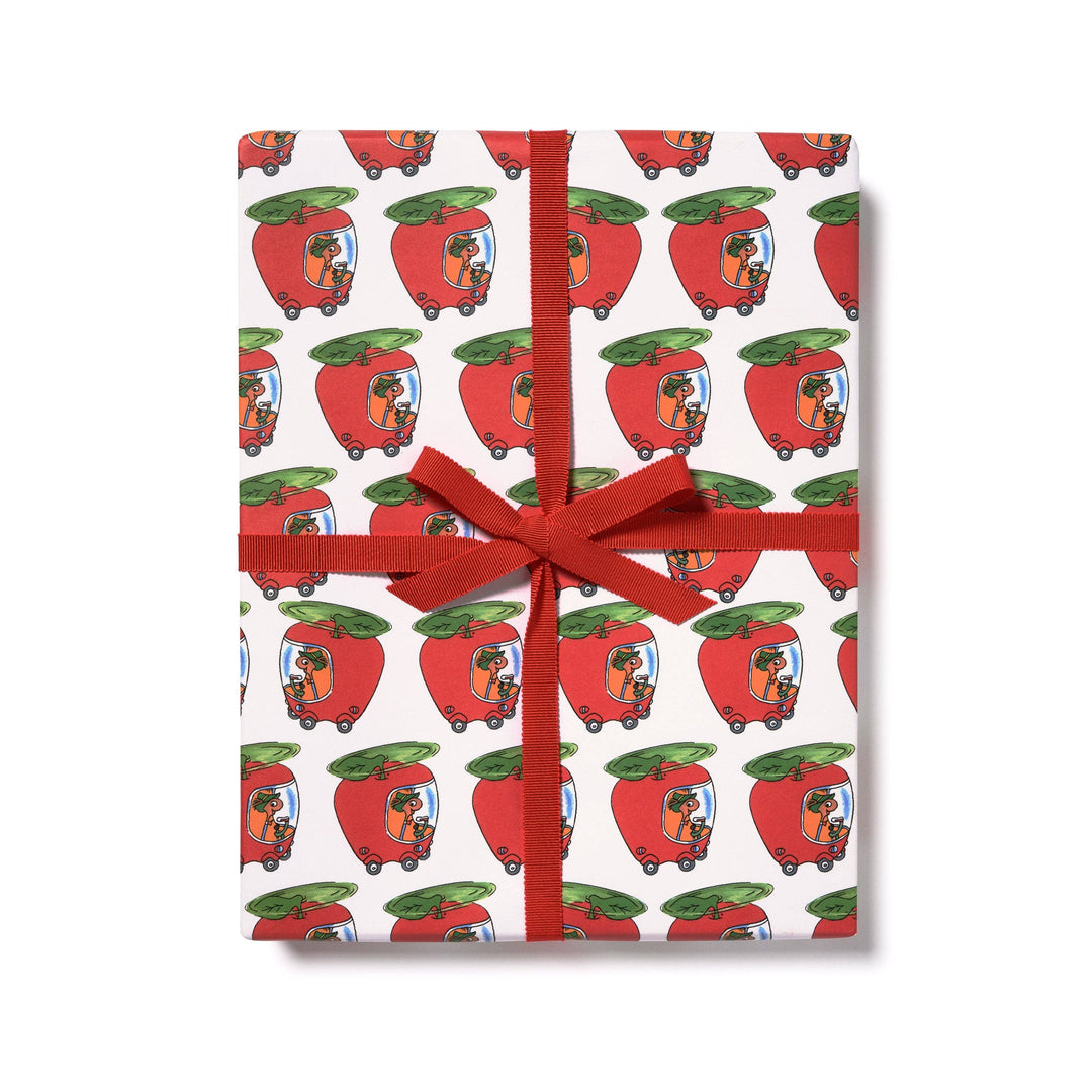 Richard Scarry Lowly's Apple Car wrapping paper: Roll of 3 Sheets