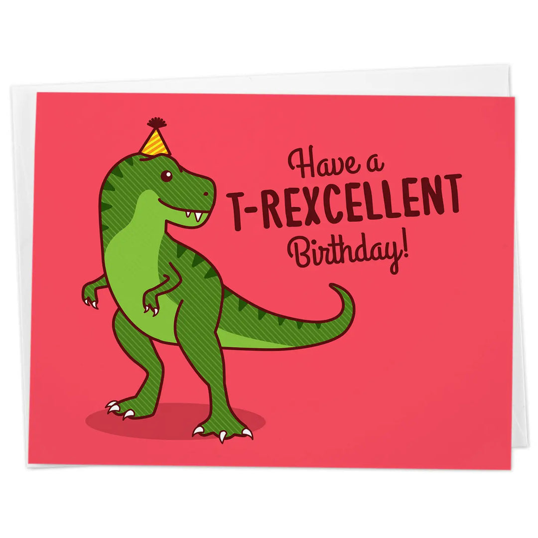 T-Rexellent Birthday Card