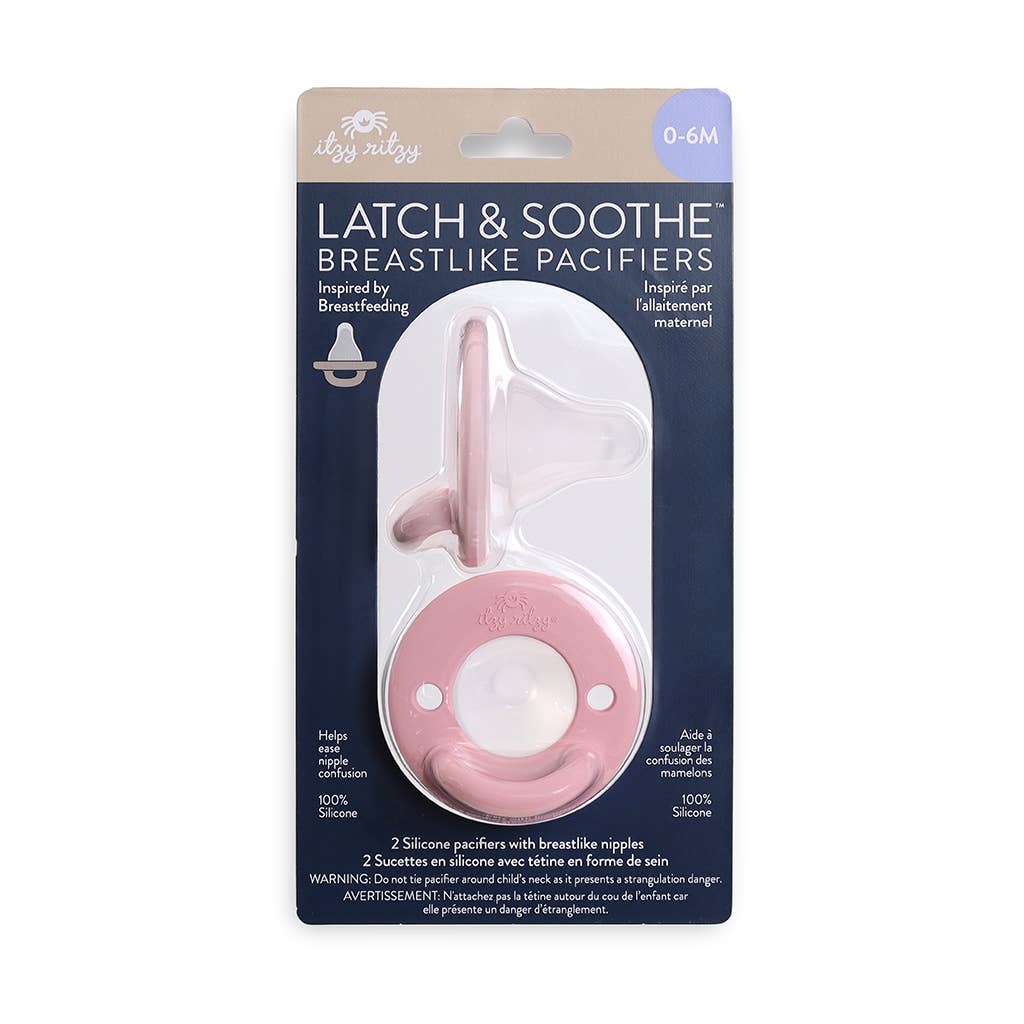 Latch & Soothe Breastlike Pacifier - Pink