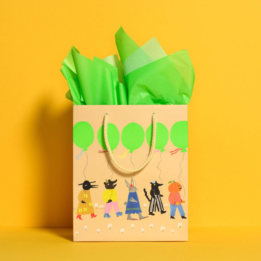 Neon Green tissue paper: 8 Sheets