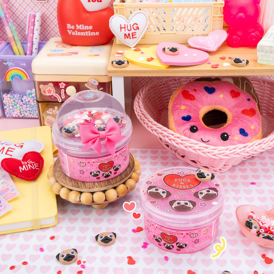 Pugs & Kisses Clear Signature Dome™ Slime