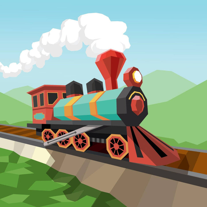 Paint by Sticker Kids: Trucks, Trains & More