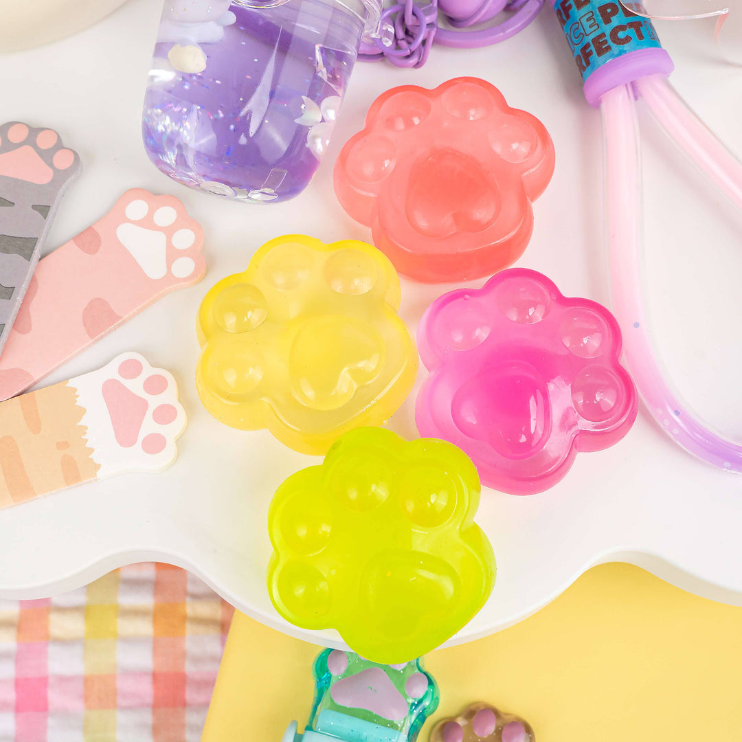 Chubby Chibi Pearl Kitty Paw Sensory Toy