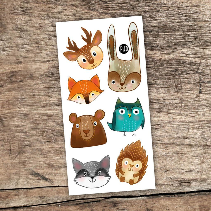 Forest Animals Temporary Tattoos