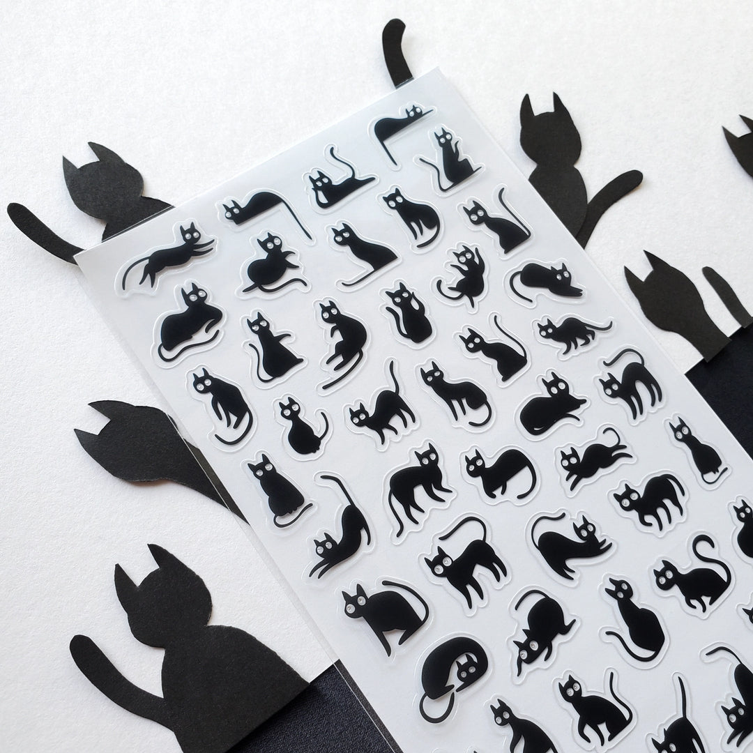 Mini Black Cats Sticker Sheet
