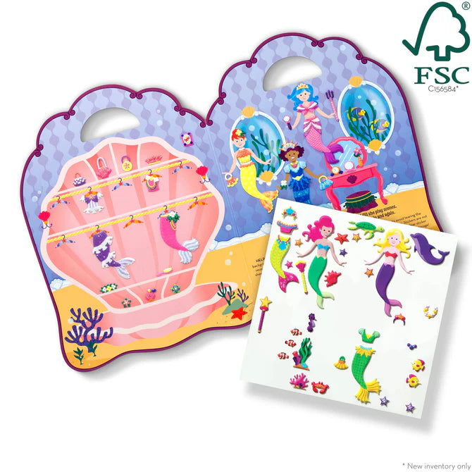 Mermaid Puffy Sticker Set