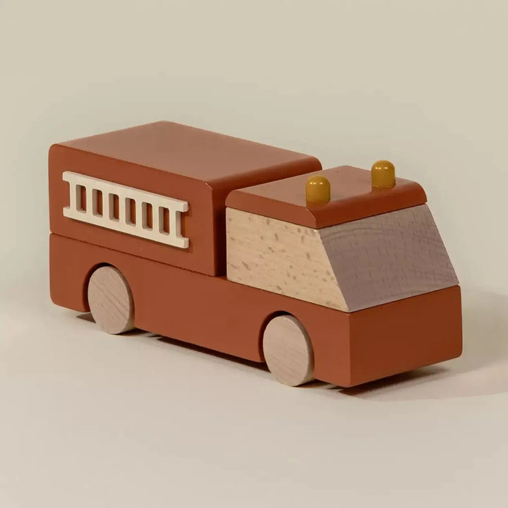 Fire Truck Wooden Vehicle