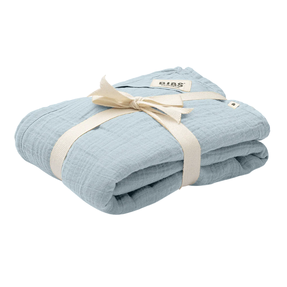 Light Blue Muslin Swaddle