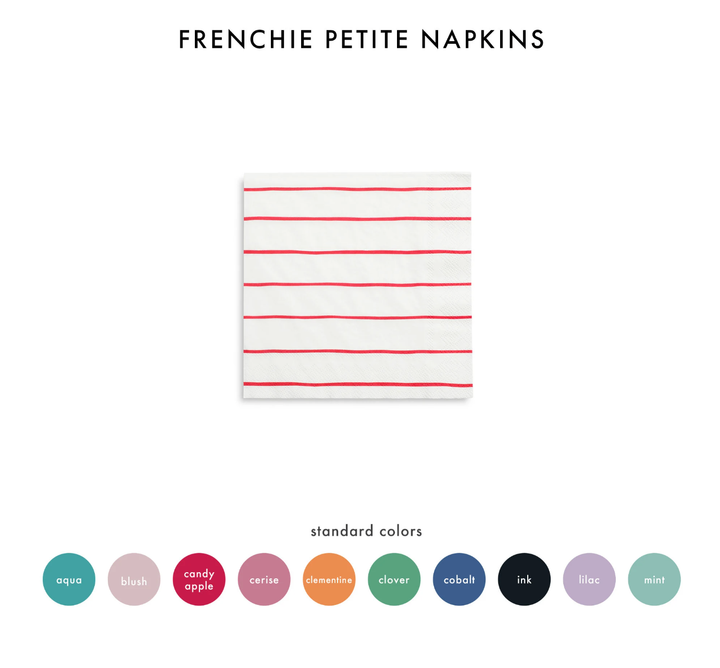 Striped Petite Napkins - 16 Pk Clover Green