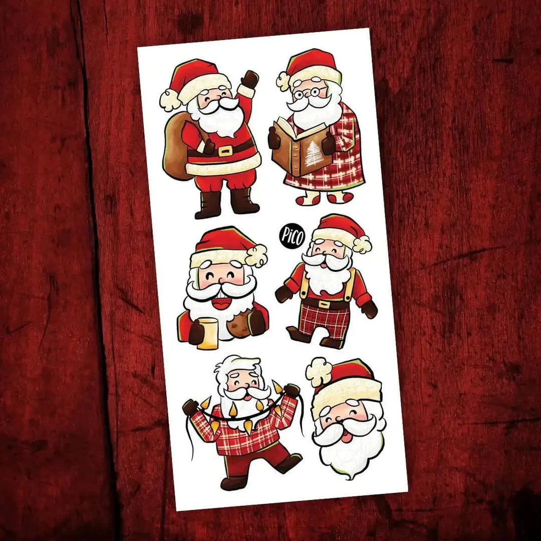 Santa Temporary Tattoos