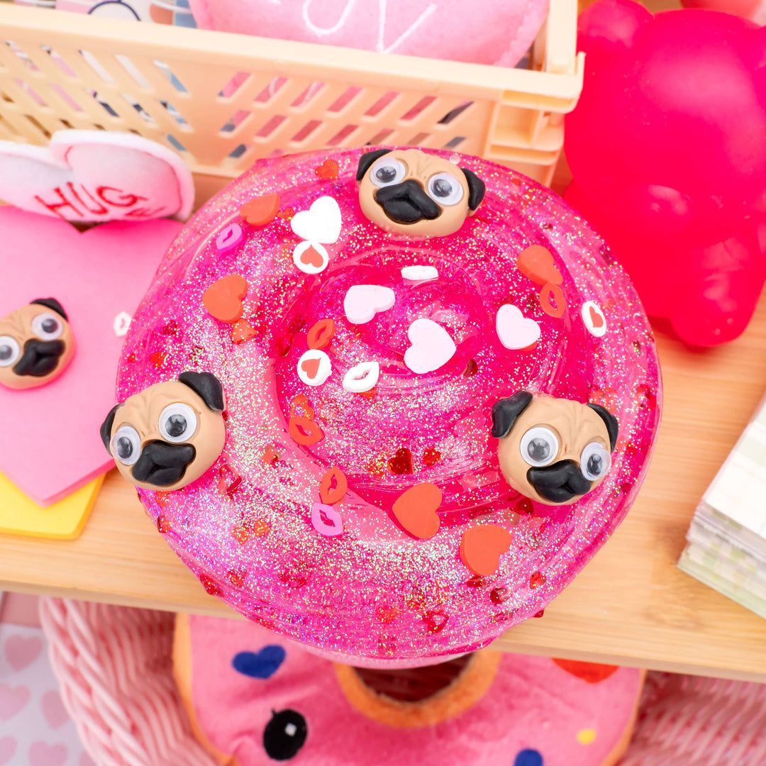 Pugs & Kisses Clear Signature Dome™ Slime