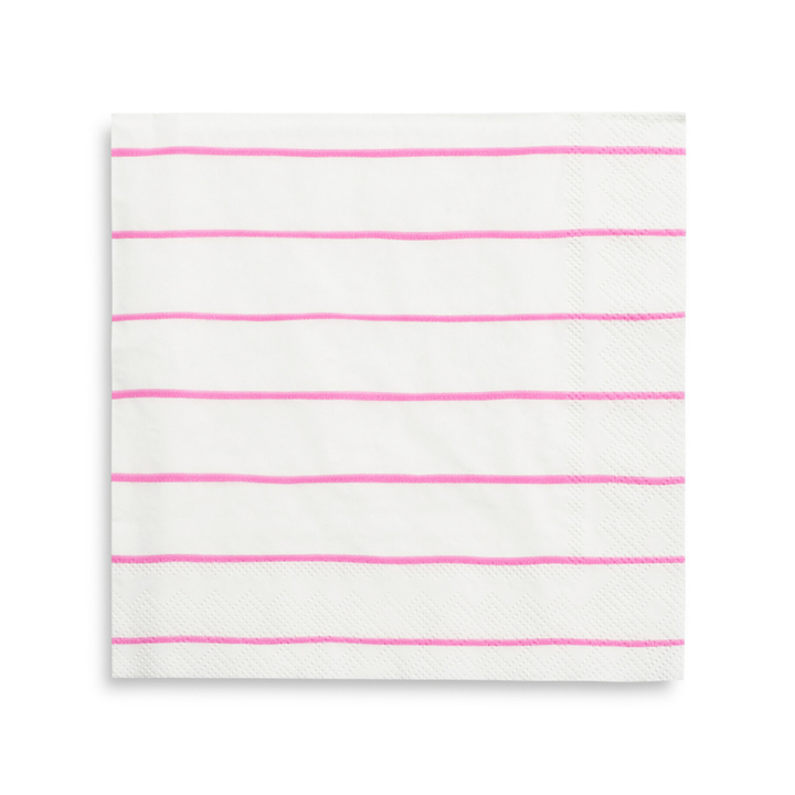 Striped Petite Napkins - 16 Pk Clover Green