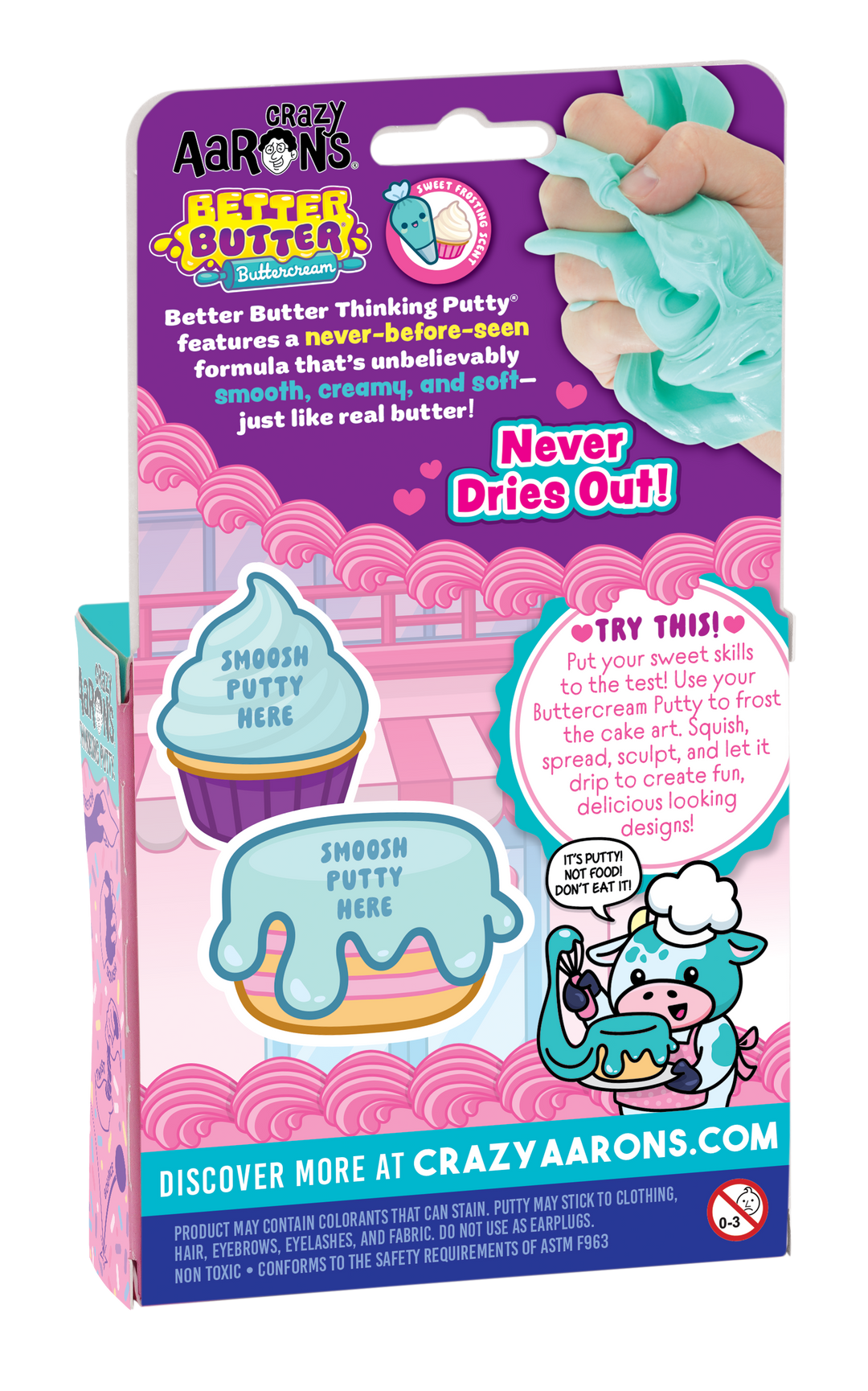 Better Butter - Buttercream 4" Thinking Putty Tin