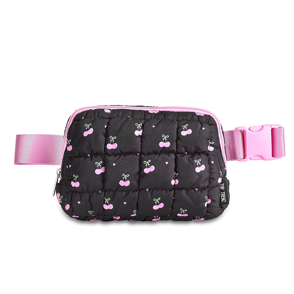 Cherry Scrunch Belt Bag