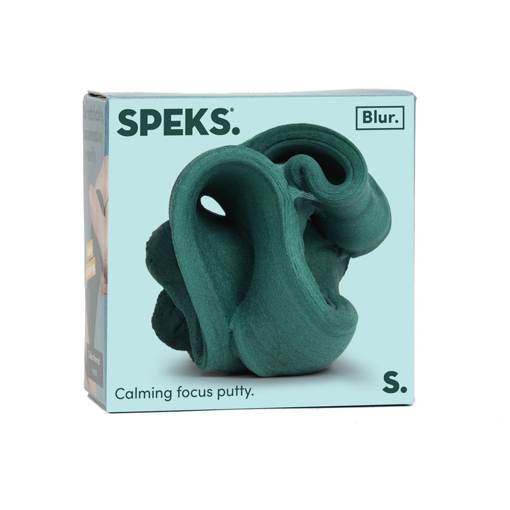 Forest Green Blur Calming Focus Putty