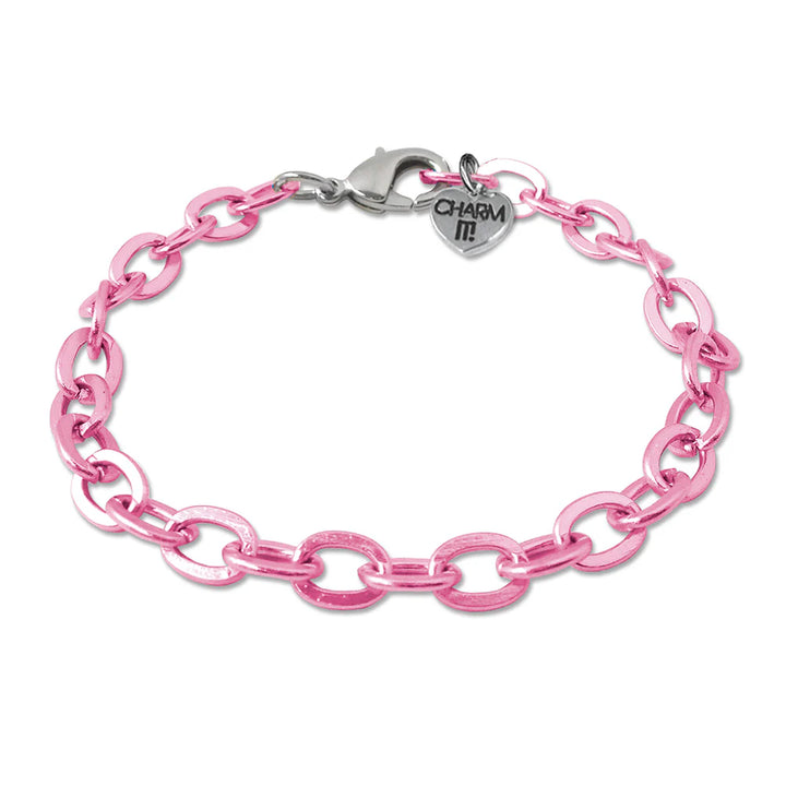 Charm It Chain - Pink Bracelet